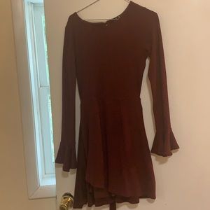 Lulus bell sleeve sweater dress